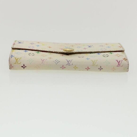 LOUIS VUITTON Multicolor Portefeuille Sarah Long Wallet White - Picture 6 of 12